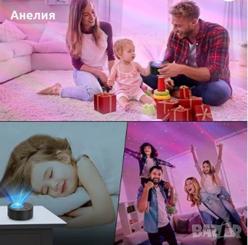 Северно сияние, RGB звездно небе, лазерен проектор, светлина бял шум, снимка 3 - Прожектори - 53363290