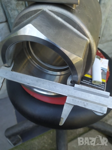 Голям неръждаем кран 4" , снимка 6 - Други машини и части - 52948241