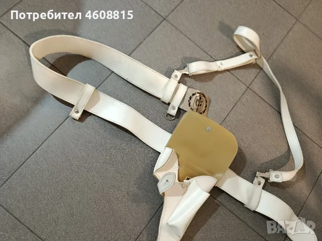 Стар милиционерски катаджийски колан с кобур, снимка 3 - Колани - 55954592