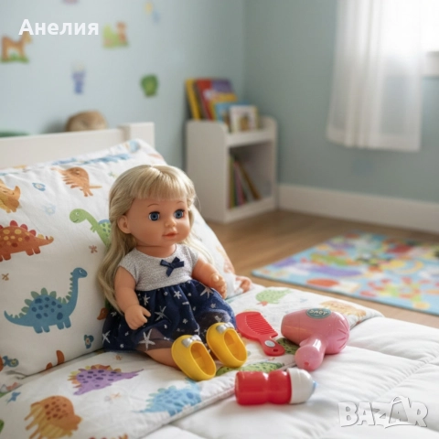 Кукла с мигащи очи,аксесоари и звуци, снимка 3 - Кукли - 52831179