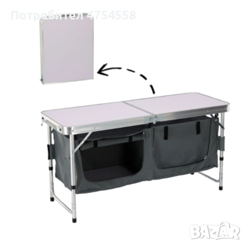 Сгъваем къмпинг шкаф – компактен, здрав и идеален за перфектен ред на открито