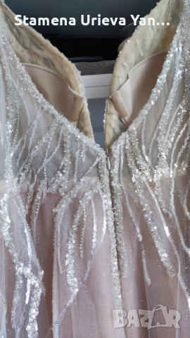Дизайнерска официална рокля, снимка 12 - Сватбени рокли - 51789370