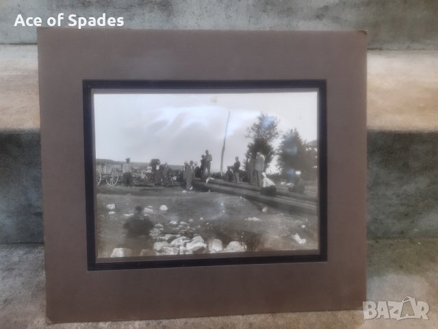 Стара Снимка на Картон 34/30 см. (3), снимка 2 - Антикварни и старинни предмети - 30794268