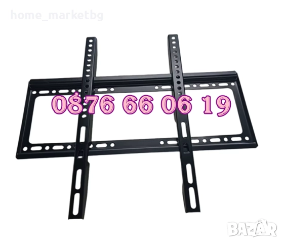 Универсална стойка за телевизор 26-63" инча, неподвижна стойка до 50 кг, снимка 5 - Стойки, 3D очила, аксесоари - 52502896