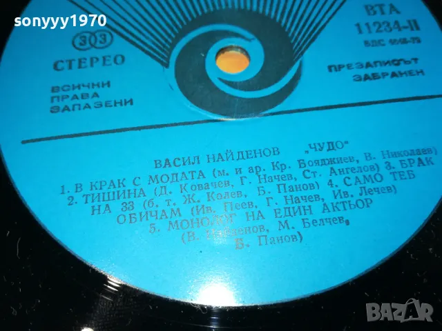 ВАСИЛ НАЙДЕНОВ-ЗАПАЗЕНА ПЛОЧА 1411241204, снимка 12 - Грамофонни плочи - 47966007