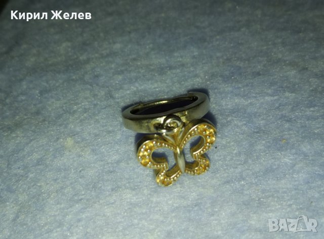 ЕФИРНА СРЕБЪРНА БЕЛ ЕПОК СТИЛ ОБЕЦА СРЕБРО 925 със СРЕБЪРНА ВИСУЛКА - ПЕПЕРУДКА 40171, снимка 7 - Обеци - 42425360