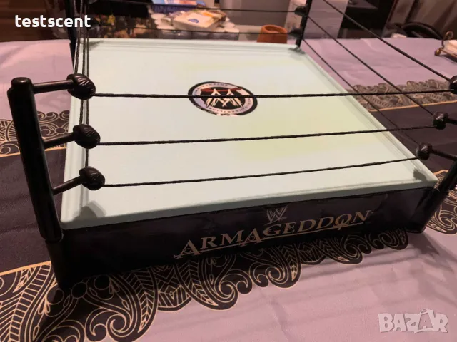Ринг за играчки 2007 JAKKS PACIFIC WWE WORLD WRESTLING RAW SMACKDOWN ARMAGEDDON RING, снимка 3 - Колекции - 48200747