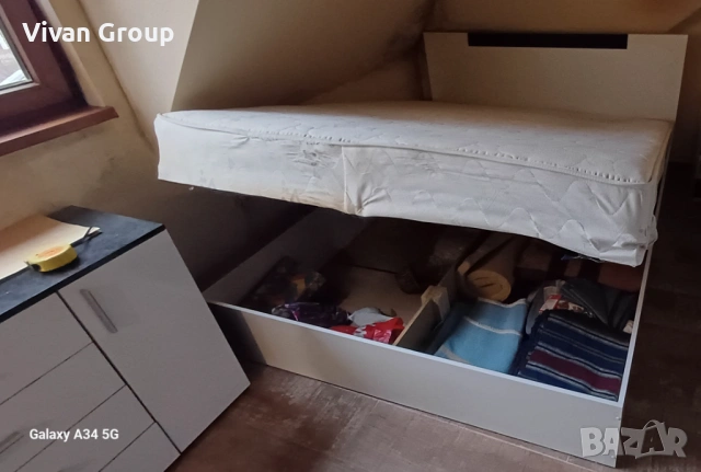 Спалня с матрак 160/200, снимка 4 - Спални и легла - 53127221