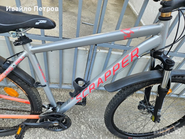 Хидравлика-алуминиев велосипед 27.5 цола SCRAPPER-шест месеца гаранция, снимка 8 - Велосипеди - 51362820