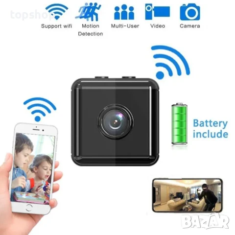 НОВО! WiFi Мини шпионска камера кубче - скрита камера, снимка 13 - Комплекти за видеонаблюдение - 50554950