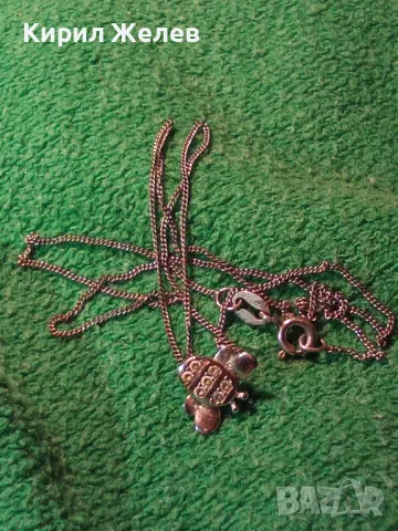 НЕЖНО СРЕБЪРНО КОЛИЕ с ФИГУРАЛЕН СРЕБЪРЕН МЕДАЛЬОН ПЧЕЛА СРЕБРО 925 с БЯЛА ПОЗЛАТА и ЦИРКОНИ 33875, снимка 16 - Колиета, медальони, синджири - 46448066