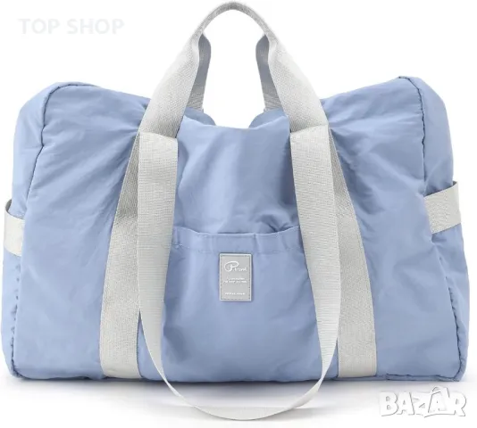 Сгъваема чанта VanFn за пътуване за фитнес водоустойчива розова и лилава, снимка 6 - Раници - 49566518