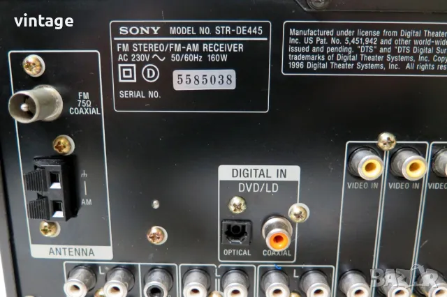 Sony STR-DE445, снимка 9 - Ресийвъри, усилватели, смесителни пултове - 49274479