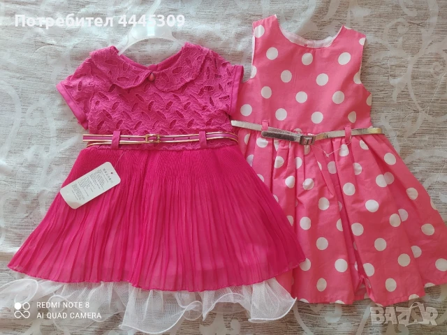 Две роклички р.80/86