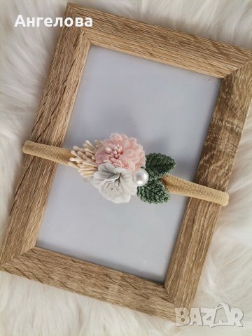 Лента за глава с цветя , снимка 8 - Други - 38261514