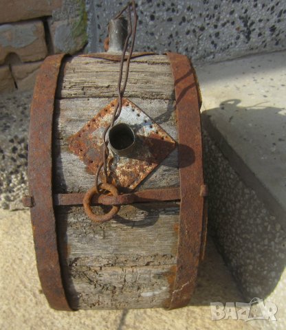 Много стар бъкел буре бъклица с дръжка, бакър, бакърче, менци, стара лейка, снимка 5 - Други ценни предмети - 30027524