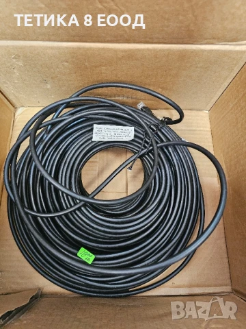 Готов (кримпнат) мрежов кабел, черен, UTP, 50 м, снимка 8 - Кабели и адаптери - 50978073