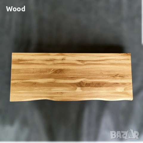 Масивен дъбов плот 200x85x40, масло, “жив ръб, снимка 3 - Маси - 53126172