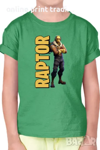 Детска тениска Фортнайт Fortnite Raptor 01, снимка 7 - Детски тениски и потници - 48524259
