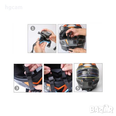 Стойка за мотокаска GARV™ Chin Mount Pro+ за GoPro и телефони, снимка 9 - Чанти, стативи, аксесоари - 40437577