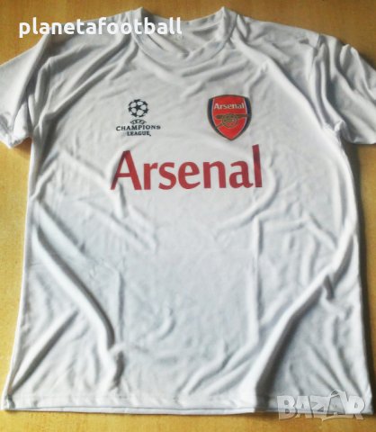 Фен тениска на Арсенл Шампионска лига!Бяла тениска Arsenal, Champions League!, снимка 2 - Тениски - 30182217