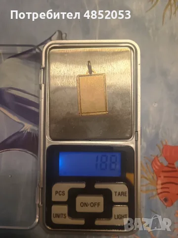 Златна плочка. Злато. 1.88гр, снимка 2 - Колиета, медальони, синджири - 55991710