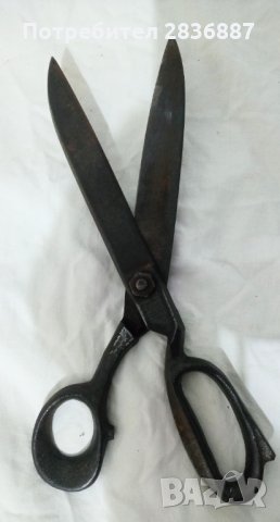 Антични големи шевни ножици GERLACH Полша 1930-те, снимка 5 - Антикварни и старинни предмети - 35511376