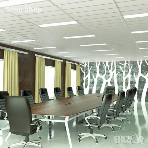 Lumira LED панел 120 x 30 см, 50 W, мрежови светлини, плафони, плосък, без отблясъци вкл. Трансформа, снимка 2 - Лед осветление - 36579108