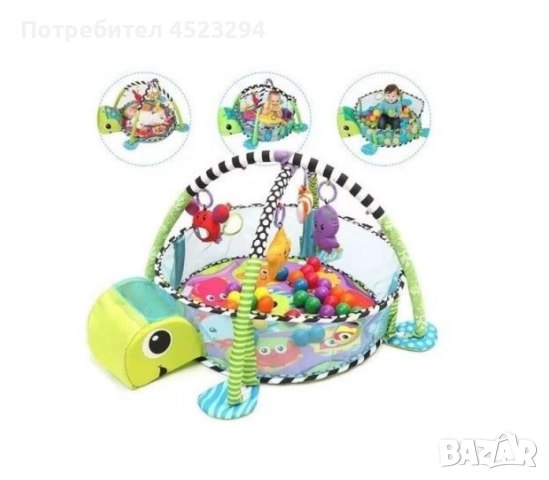 Център за игра с матрак за активност и кошара за бебета, снимка 3 - Бебешки легла и матраци - 52564243