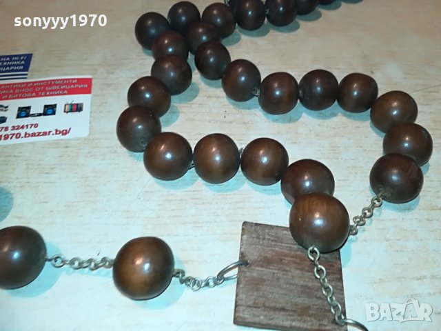 дървен кръст с христос и ланец-1.2метра, снимка 10 - Колекции - 29266925