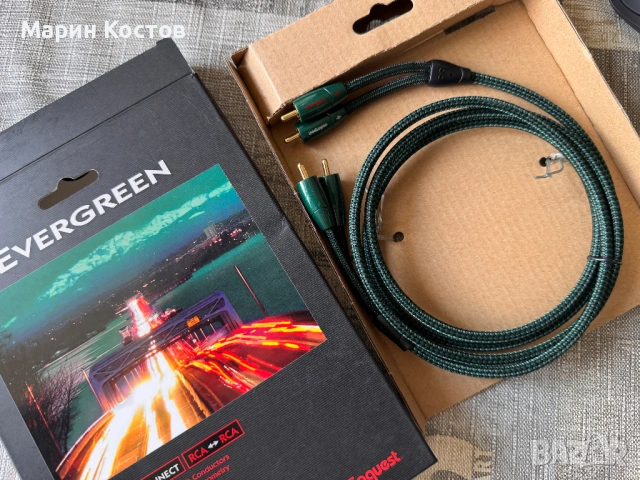 Audioquest Evergreen RCA > RCA 1.5 метра, снимка 3 - Други - 54351541