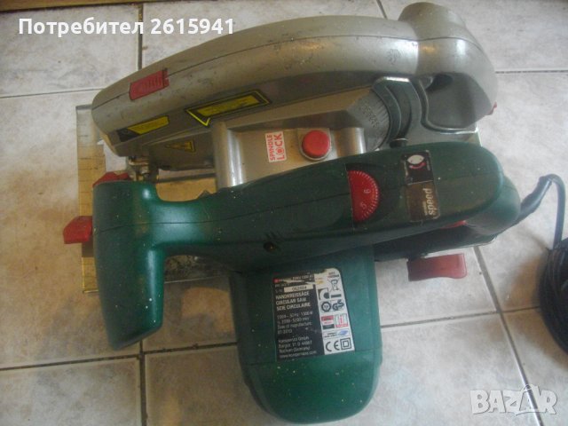 1300 Вата-Лазерен Немски Ръчен Циркуляр-Отличен-ф190мм-Реже 65мм-PARKSIDE PHKS1300A1, снимка 7 - Измервателни инструменти - 38590545