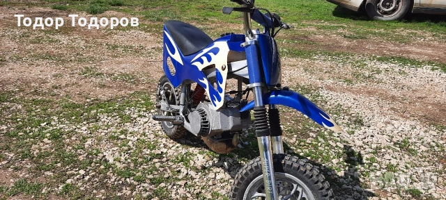Мини мото КРОСОВ pocket детски мотор Dirt bike 49cc, снимка 2 - Мотоциклети и мототехника - 54040070