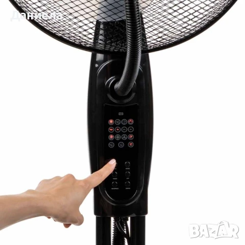 Вентилатор с водна мъгла 16'', 75W, LED, дист. упр-е, снимка 2 - Вентилатори - 50551344