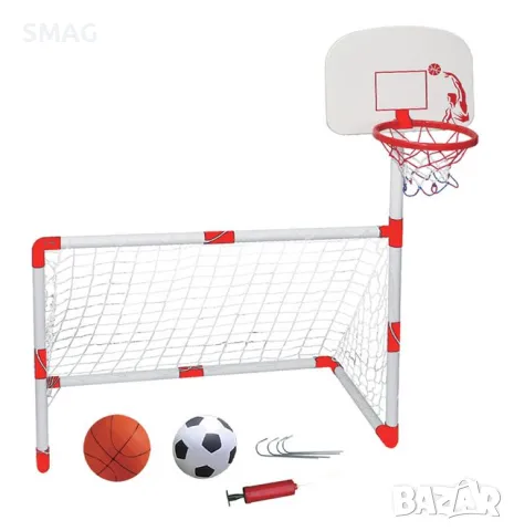 Футболна и баскетболна врата 2в1 - 100x46x68см S_1230705