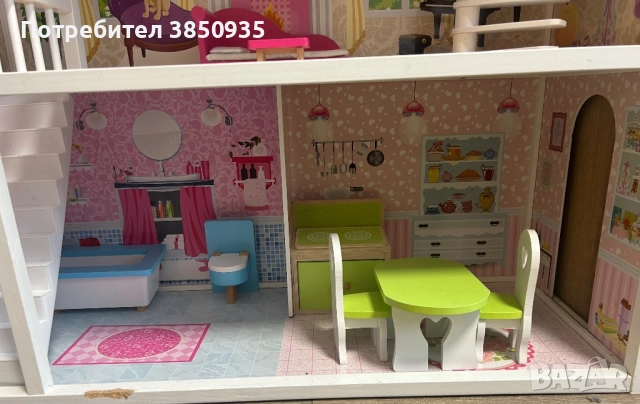 Къща за кукли , снимка 4 - Кукли - 52302341