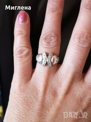 Сребърен пръстен с цирконий 925, снимка 2 - Пръстени - 34869744