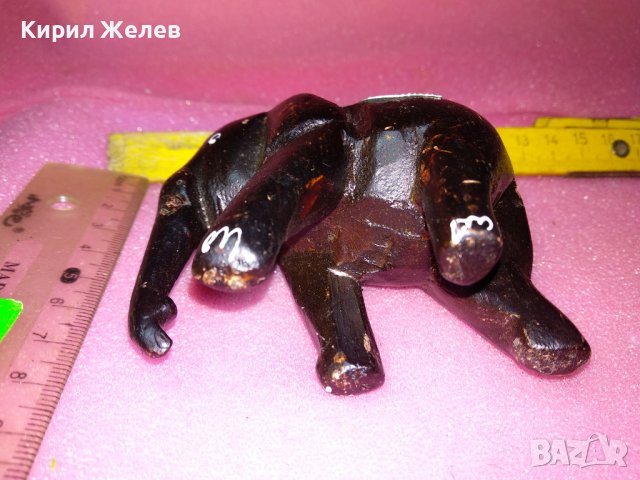 ДЪРВЕНА КОЛЕКЦИОНЕРСКА ФИГУРКА СЛОНЧЕ РЪЧНА ИЗРАБОТКА с ОРНАМЕНТИРАН МЕТАЛЕН ОБКОВ 42910, снимка 7 - Статуетки - 44312521
