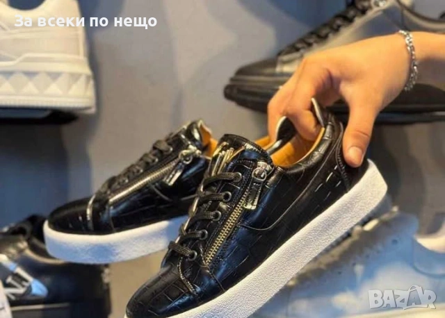 Giuseppe Zanotti Мъжки Черни Маратонки👟Мъжки Спортни Обувки В Черен Цвят Код P2041