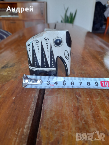 Стар сувенир дървен слон, снимка 3 - Други ценни предмети - 44640323