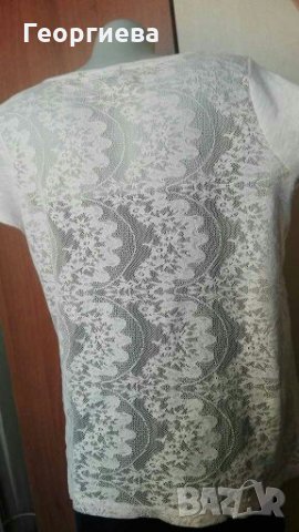 Бледо розова нежна блуза - памук 🍀❤M/L,L🍀❤арт.033, снимка 3 - Тениски - 30158133
