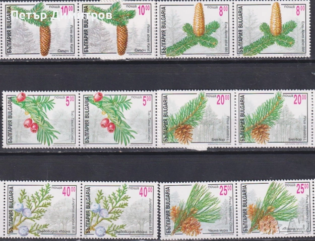 Чисти марки и блок Живопис Гоя Локомотиви Ракообразни Иглолистни Олимпийски игри 1996 от България , снимка 7 - Филателия - 52829453