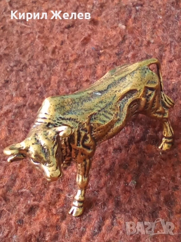 Бронзова фигурка на бик 45042, снимка 5 - Колекции - 54199420