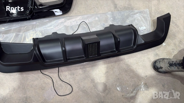 Дифузьор за BMW E60/61 оребрен,черен гланц,Тайван 