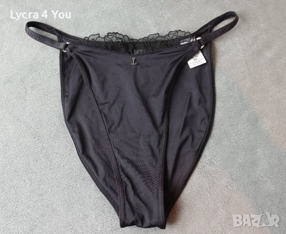 Lounge XS/S красива изрязана черна бикина с бродерии, снимка 12 - Бельо - 42371424