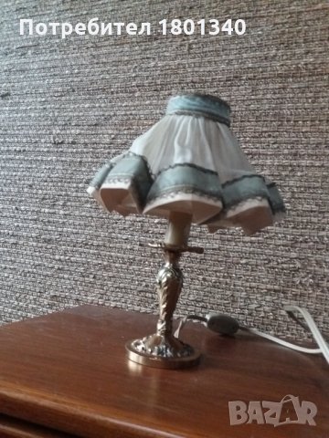  Ретро Настолни лампиони- красиви с дантели , снимка 1 - Настолни лампи - 30838714