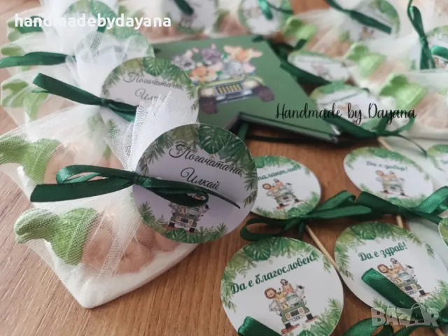 Подаръчета за гости - бебе в зелено, снимка 2 - Други - 48091089