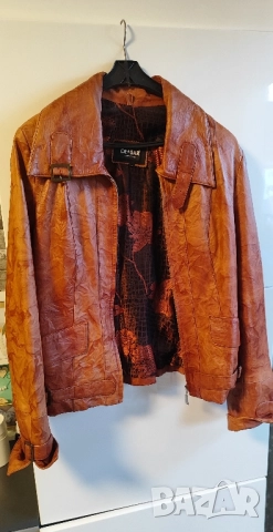 чисто ново кожено яке естествена кожа дамско