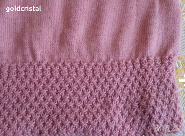 ръчно плетена дамска блуза финна вълна, снимка 3 - Блузи с дълъг ръкав и пуловери - 12905004