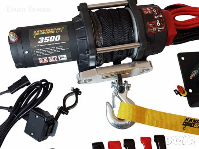 Лебедка за ATV и UTV KangarooWinch K 3500 SR (1587kg) със синтетично въже PowerWnch, снимка 3 - Аксесоари и консумативи - 17283327